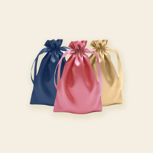 SILK DRAWSTRING POUCH